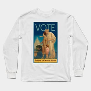 Vintage (Circa 1920) League of Women Voters Poster - VOTE Long Sleeve T-Shirt